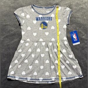 NBA Golden State Warriors Toddler Gray Dress SIZE 4T NWT